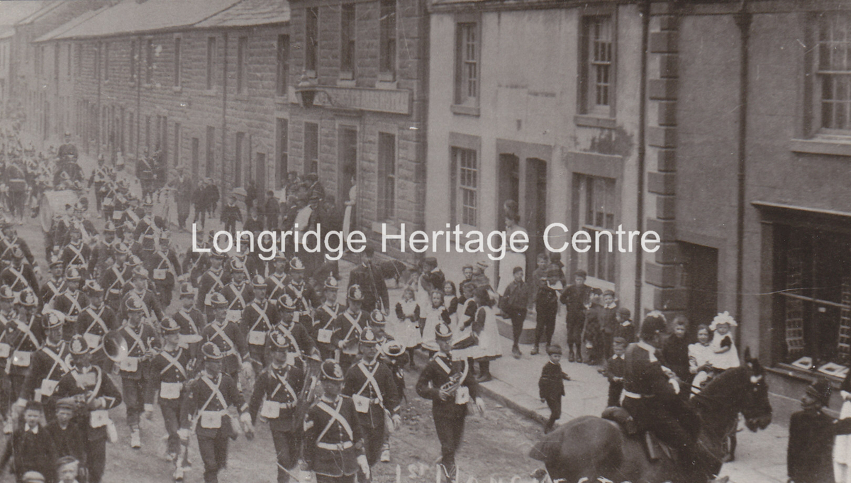 130C - Derby Road - Miltary Band passing the Forrest Arms - Unknown